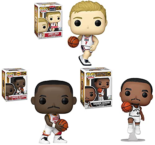 Pop! NBA USA All-Stars 3-Pack Larry Bird USA Team (Exclusive), George Gervin, & Hakeem Olajuwon