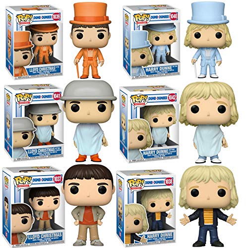 Dumb & Dumber 6pc Pop Set - Lloyd & Harry - Casual - Tux - Hair Cut Bundle