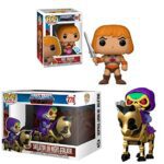 Good Versus Evil Masters of The Universe Funko POP! Bundle: He-Man Flocked Exclusive 991 + Pop! Rides Skeleton On Night Stalker 278 2 Items