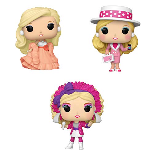 Funko Vinyl: POP! Barbie Collectors Set - Peaches N Cream Barbie, Business Barbie, Rock Star Barbie, 3.75 inches