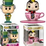 Its A Party A Tea Party Disney Pop! Alice in Wonderland Bundled with The Mad Hatter Anniversary + Deluxe Queen of Hearts Disneyland Exclusive Cup Attraction Figure 2 Items Its A Party A Tea Party Disney Pop! Alice in Wonderland Bundled with The Mad Hatter Anniversary + Deluxe Queen of Hearts Disneyland Exclusive Cup Attraction Figure 2 Items