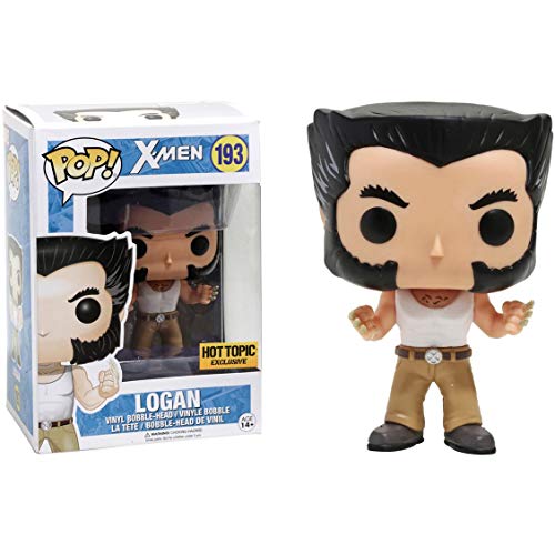 Funko Logan (Hot Topic Exclusive) POP! Marvel x X-Men Vinyl Figure + 1 Free Official Marvel Trading Card Bundle (12550)
