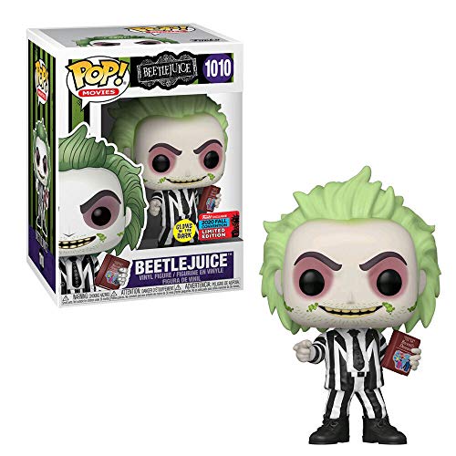 Funko POP! Movies #1010 - Beetlejuice [Handbook of The Recently Deceased GITD] NYCC 2020 Shared Exclusive