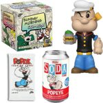 Cartoon Popeye The Sailor Figure Soda Vinyl Animation Bundled with Sunday Morning Comics Box + Pack of Trading Cards 3 Items Can of Spinach! Cartoon Popeye The Sailor Figure Soda Vinyl Animation Bundled with Sunday Morning Comics Box + Pack of Trading Cards 3 Items Can of Spinach!