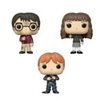 Funko Pop! Harry Potter Set of 3 - Harry w/The Stone, Hermione w/Wand and Ron in Devils Snare
