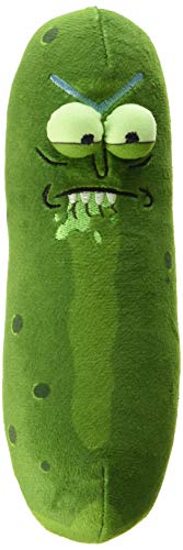 Funko Galactic Plushies: Rick and Morty - 7" Pickle Rick (Biting Lip) Collectible Figure, Multicolor