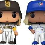 Double Hitter Baseball Pop! MLB Stars Figure Bundled with Fernando Tatis, Jr. San Diego + Vladimir Guerrero Blue Jay 2 Items