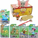 Nuts for Dumbo Exclusive Figure Collection Disney Vinyl Character Timothy Mouse / Pin / Backpack Hanger + Cars 5-Pack Bundled Compatible with Hot Wheels + Cars Pluto, Goofy, Minnie, Chip Dale, Pete