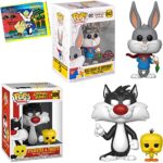 Bird Cat Looney Pop! Figure Sylvester & Tweety Bird Bundled with Bugs Bunny as Superman Exclusive & Mini Sticker Character Pack 3 Items Bird Cat Looney Pop! Figure Sylvester & Tweety Bird Bundled with Bugs Bunny as Superman Exclusive & Mini Sticker Character Pack 3 Items
