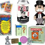 Mr. Classic Monopoly Pop Figure Exclusive Icon Bundled with Classic Retro Game Token Multi-Surprise Peel 'N Reveal Box + Tin Soda Character Board Games + Vintage Toy Trading Cards Pack 3 Items Mr. Classic Monopoly Pop Figure Exclusive Icon Bundled with Classic Retro Game Token Multi-Surprise Peel 'N Reveal Box + Tin Soda Character Board Games + Vintage Toy Trading Cards Pack 3 Items