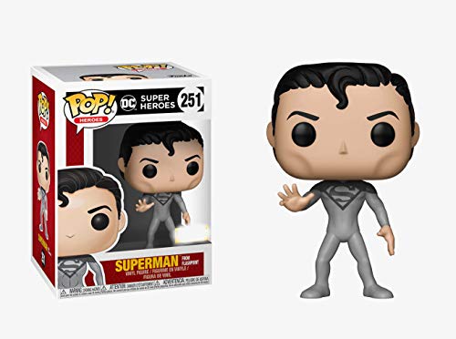 Funko POP! Heroes: Superman [From Flashpoint] #251 - Hot Topic Exclusive! - With 1 Free DC Trading Card!