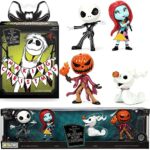 Vampire Night Game Making Toys Nightmare Before Christmas Pop Something Cards Bundled with Iconic Metal Figures Jack Skellington, Sally, Ghost Dog Zero, and Pumpkin King 2 items Halloweentown Madness!