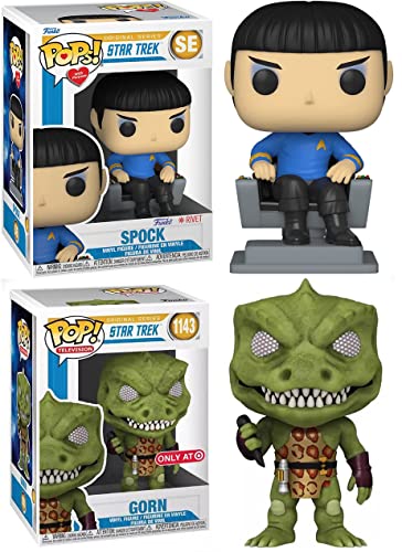 The Showdown Funko Pop! Bundle: Television Star Trek The Original Series - Spock Special Edition + Gorn 1143 Store Exclusive (2 Pack)