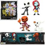 Night Figures Nightmare Before Christmas Tim Burton Disney 4 Pack Bundled with Plush HalloweenTown Hanger Characters + Iconic Metal Jack Skellington, Sally, Ghost Dog Zero, and Pumpkin King 2 Items Night Figures Nightmare Before Christmas Tim Burton Disney 4 Pack Bundled with Plush HalloweenTown Hanger Characters + Iconic Metal Jack Skellington, Sally, Ghost Dog Zero, and Pumpkin King 2 Items