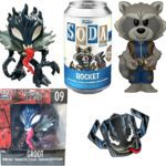 Raccoon Rocket Exclusive Soda Can Figure Guardians Galaxy Bundled with Venom Groot Mini Vinyl + Marvel Enamel Fantastic Venomized Pin Collectibles 3 Items Raccoon Rocket Exclusive Soda Can Figure Guardians Galaxy Bundled with Venom Groot Mini Vinyl + Marvel Enamel Fantastic Venomized Pin Collectibles 3 Items