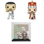 Funko Rocks: POP! Queen Collectors Set - Freddie Mercury Radio Gaga 1985, News of The World Album, Freddie Mercury King Funko Rocks: POP! Queen Collectors Set - Freddie Mercury Radio Gaga 1985, News of The World Album, Freddie Mercury King
