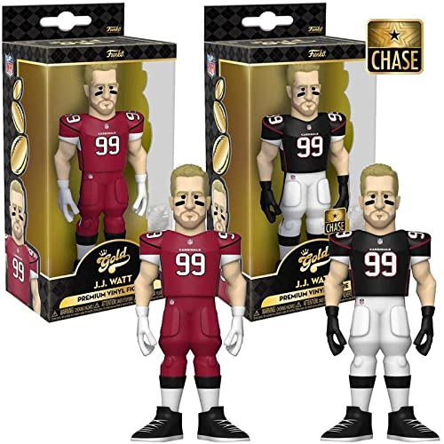 Funko JJ Watt (Arizona Cardinals) Gold & Chase 5" NFL Combo (2)