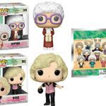 The Sassiest Funko Pop! Television The Golden Girls Bundle - Rose (Bowling Outfit 1013/ Sophia Diamond Collection Store Exclusive 329/ Bonus Golden Girls Figural Bag Clip (3 Items)