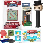 Top Hat Mr. Monopoly Pop! Head Figure Bundled with Classic Retro Smallest Game + Community Chest Token Multi-Surprise Peel 'N Reveal Box + Uncle Pennybags PZ + Stickers 4 Items
