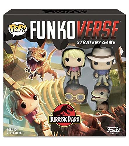 Figurine FunkoVerse Strategy Game, Jurassic Park 100 4-Pack Board Game