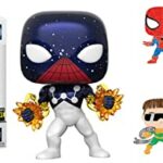 Spidey Senses Tingling Funko Bundle: Spider-Man Captain Universe EE Exclusive 614 + Funko Sinister Six Store Exclusive Enamel Pop! Pin Set (Spidey/ Black Cat/ Hobgoblin/ Doc Oct) 2 Items