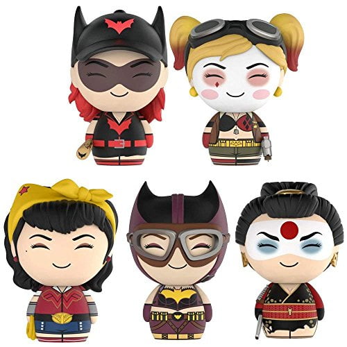 Funko Dorbz Vinyl Figures - DC Bombshells - SET OF 5 (Katana, Harley Quinn, Batgirl, Batwoman & Wonder Woman)