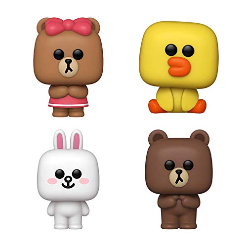 Funko Pop! Line Friends Set of 4: Brown, Cony, Sally and Choco