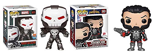 Here Comes The Bad Boy of Marvel: Funko Pop! Set Punisher War Machine 623 Exclusive + Punisher 2099 Exclusive 303 Darkerside of The Universe