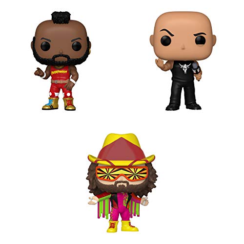 Funko WWE: POP! New Wave SummerSlam Collector Set - The Rock, Macho Man Randy Savage, Mr T