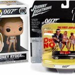 No 007 James Bond Entertainment Pop! Honey Ryder Dr. No Girl Bundled with Chevy Bel Air Convertible Onyx Black with Collectible JL Tin Display 1st in Series Die-Cast car 2 Items No 007 James Bond Entertainment Pop! Honey Ryder Dr. No Girl Bundled with Chevy Bel Air Convertible Onyx Black with Collectible JL Tin Display 1st in Series Die-Cast car 2 Items
