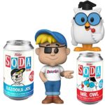 Blow Mr. Owl Figure Pop Soda Can Bundled with Hoot Ad Icons Retro Tootsie Roll Mascot Character + Bazooka Joe 2 -Items Blow Mr. Owl Figure Pop Soda Can Bundled with Hoot Ad Icons Retro Tootsie Roll Mascot Character + Bazooka Joe 2 -Items