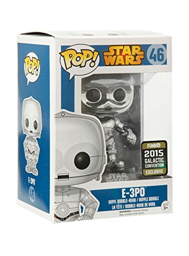Funko Pop! Star Wars E-3P0 CHROME 2015 Galactic Convention Exclusive