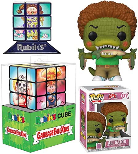 Alligator GPK Pop! Figure Ali Gator Garbage Pail Kids Bundled with Yucky Cube Puzzle Gross 3D Image Challenge 2 Items