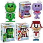 Droopy Seal & Polar Bear Retro Pop Cartoon Characters Breezly & Sneezly Vinyl Figures Bundled with Squiddly Diddly: Hanna-Barbera Octopus 3 Items
