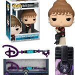 Spirit of The Haunted Mansion Attraction Ghosts Disney Figures Bundled with Mini Vinyl Characters Spooky Creepy Portraits Constance Pop! Disneyland Ghost Key + Card Wallet 3-Items