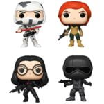 Funko POP! G.I. Joe Collectors Set - Scarlett, The Baroness, Snake Eyes, and Storm Shadow