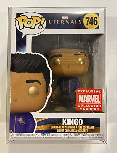 Funko POP! Eternals Marvel Collector Corps Set of 2 : KINGO #746 and IKARIS #745 w/ Free Acrylic Case