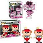 Trippy Stories Disney Funko Pop! Alice in Wonderland Figure Bundle: Cheshire Cat 1059 + Tweddle Dee + Tweddle Dum 2 Pack 3 Pops! Trippy Stories Disney Funko Pop! Alice in Wonderland Figure Bundle: Cheshire Cat 1059 + Tweddle Dee + Tweddle Dum 2 Pack 3 Pops!