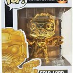 Funko Pop Movies: Guardians of the Galaxy - Gold Chrome Star-Lord Collectible Figure, Multicolor                                                            
