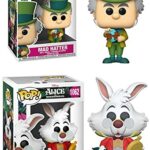 The Craziest Tea Party Ever! Disney Pop! Alice in Wonderland Bundle: The Mad Hatter 1060 + White Rabbit 1062 (2 Figures)