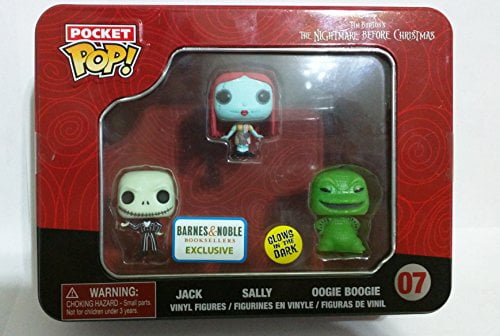 The Nightmare Before Christmas Pocket Pop! 3 pack - Glow in the Dark Barnes and Noble Exclusive