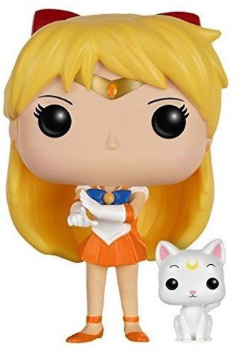 Funko POP Anime: Sailor Moon - Sailor Venus with Artemis Action Figure