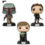 Funko Pop! Star Wars: Mandalorian Set of 3 - Cobb Vanth in Boba Fett Suit, Fennec Shand and Luke Skywalker w/Child Funko Pop! Star Wars: Mandalorian Set of 3 - Cobb Vanth in Boba Fett Suit, Fennec Shand and Luke Skywalker w/Child