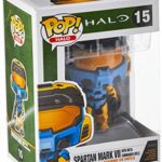 Funko Pop! Games: Halo Infinite - Spartan Mark VII with VK78, Blue & Yellow, with Game Add On, 3.75 inches Funko Pop! Games: Halo Infinite - Spartan Mark VII with VK78, Blue & Yellow, with Game Add On, 3.75 inches