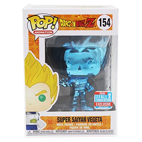 Funko Pop! Dragon Ball Z: Blue Chrome Vegeta Super Saiyan NYCC 2018 Shared Exclusive