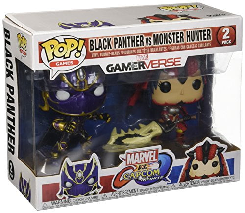Funko Pop! Games: Marvel Vs Capcom - Black Panther vs Monster Hunter Collectible Figure