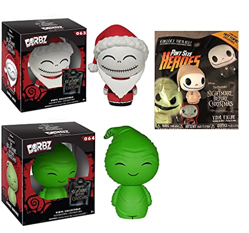It was The Night Before Creepiest Characters Funko Bundle (3 Pcs) Dorbz 064 Oggie Boogie/ Dorbz 063 Santa Jack Skellington + Bonus Pint Size Hero Nightmare Before Christmas Blind Bag