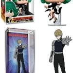 Always Ends The Bad Guys with One Punch Funko Pop! Animation Bundle: Terrible Tornado 721/ Kenos 390 Enamel Pin (2 Items)