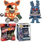 Where's The Pirate at?: Foxy Dreadbear FNAF Plush Bundled with Five Nights at Freddy's Mini Figure Blind Bag + Funko Twisted Books Bonnie Pop! 3pc Bundle Where's The Pirate at?: Foxy Dreadbear FNAF Plush Bundled with Five Nights at Freddy's Mini Figure Blind Bag + Funko Twisted Books Bonnie Pop! 3pc Bundle