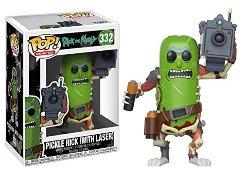 Funko Pop! Animation: Rick & Morty - Pickle Rick with Laser Collectible Figure,Multi-colored,3.75 inches